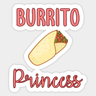 Burrito Princess Sticker